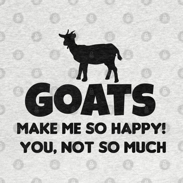 Goats Make Me So Happy! You, Not So Much! Farms Animal, by GreenCowLand